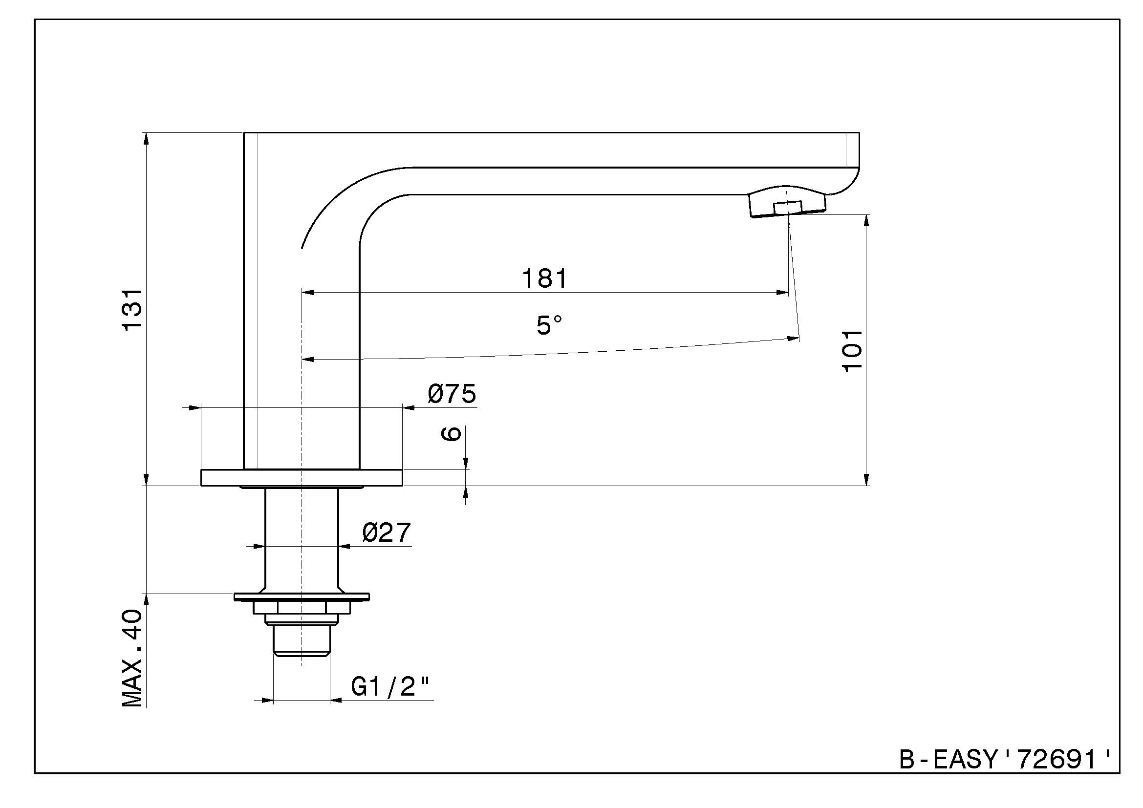 Дозирующий носик для ванны Newform B-EASY ARCH-00100720 - Вид №1