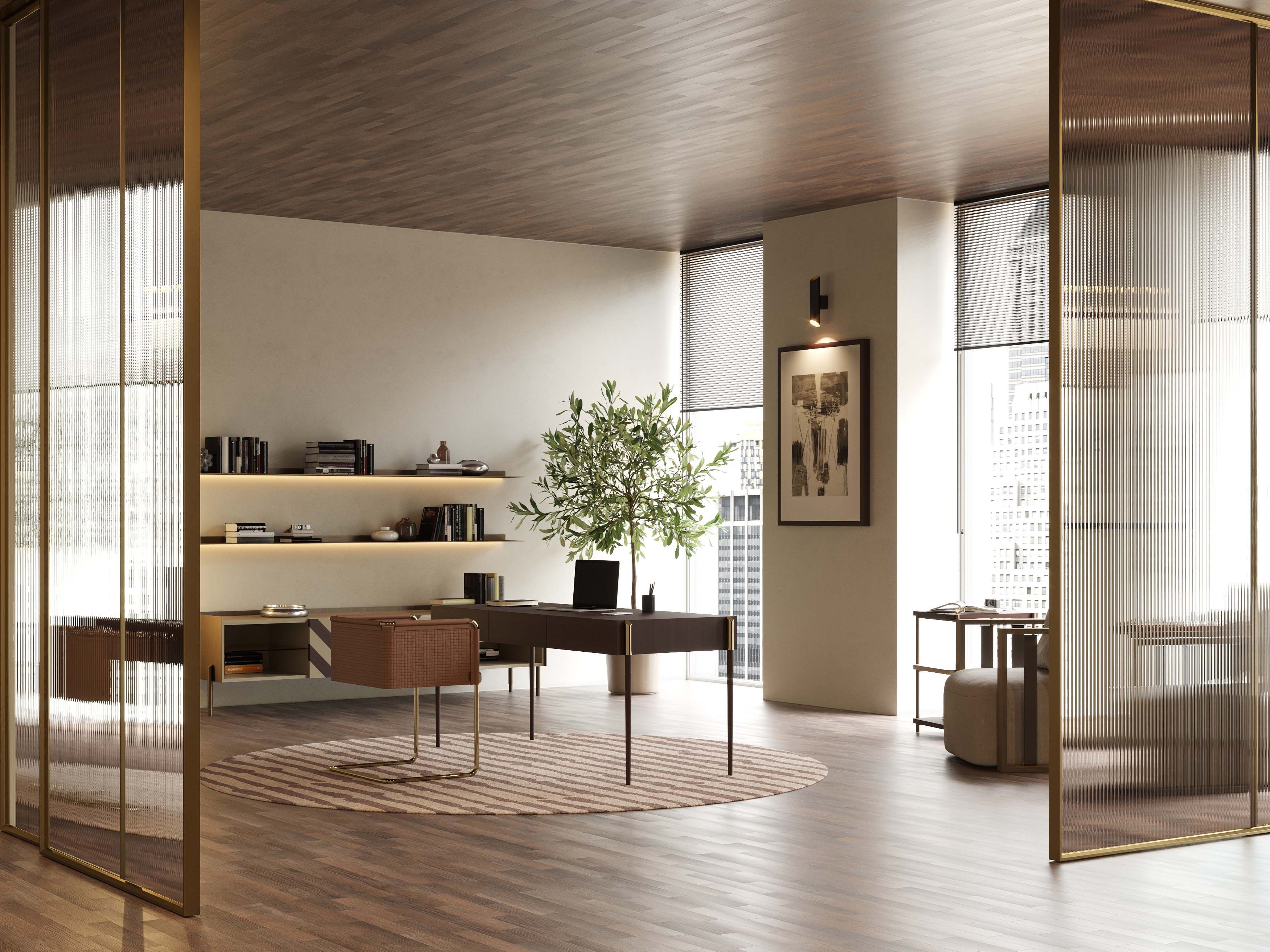 Эвкалиптовый письменный стол с ящиками Stylish Club His &amp ARCH-00042039 - Вид №5