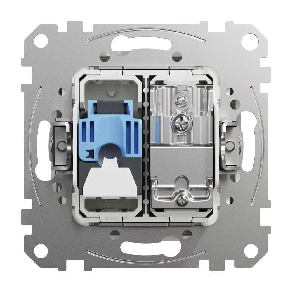 Розетка телевизионная/компьютерная встраиваемая Systeme Electric Sedna Design RJ45 cat 6, цвет белый STLM-2156361 - Вид №2