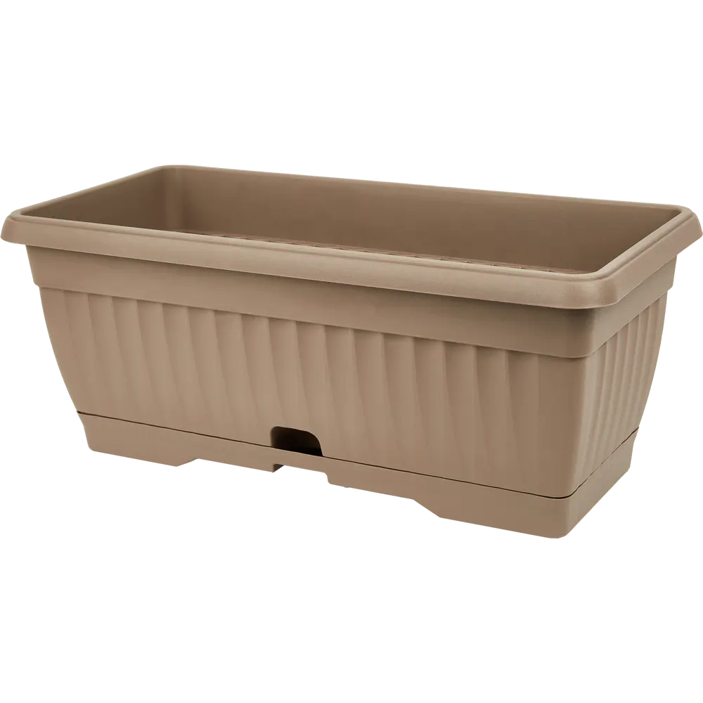 Балконный ящик 19x16x40 см v12.2 л пластик мокко Santreyd STLM-2197197