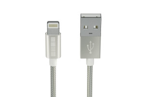 17458698 Кабель USB iPh5 8pin Mfi материал TPE, цвет-Silver, 2m, B201, 54544 Interstep