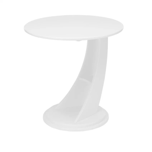 Приставной столик Акцент круг 60х60 см цвет белый ВИСАН