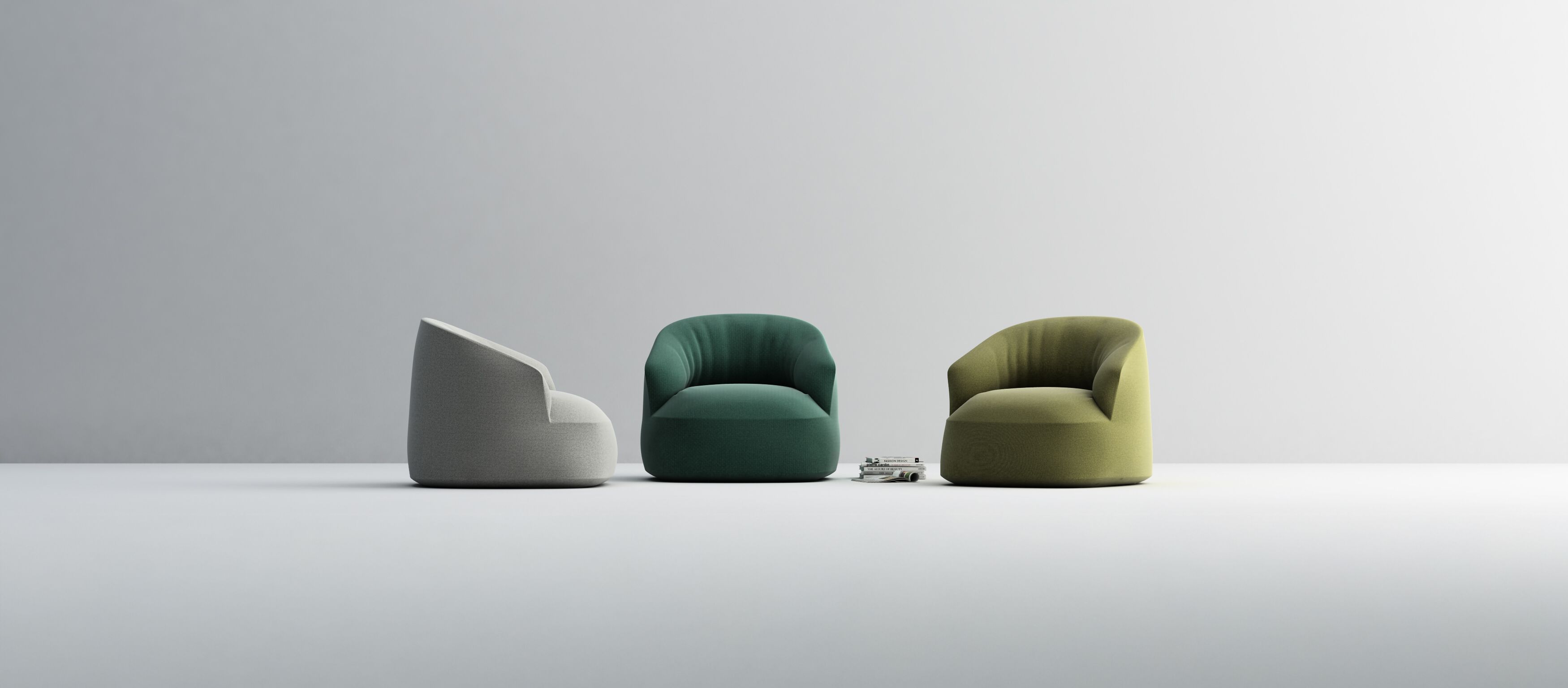 Вращающееся кресло из ткани или кожи Casamania & Horm Edith ARCH-00127927 - Вид №7