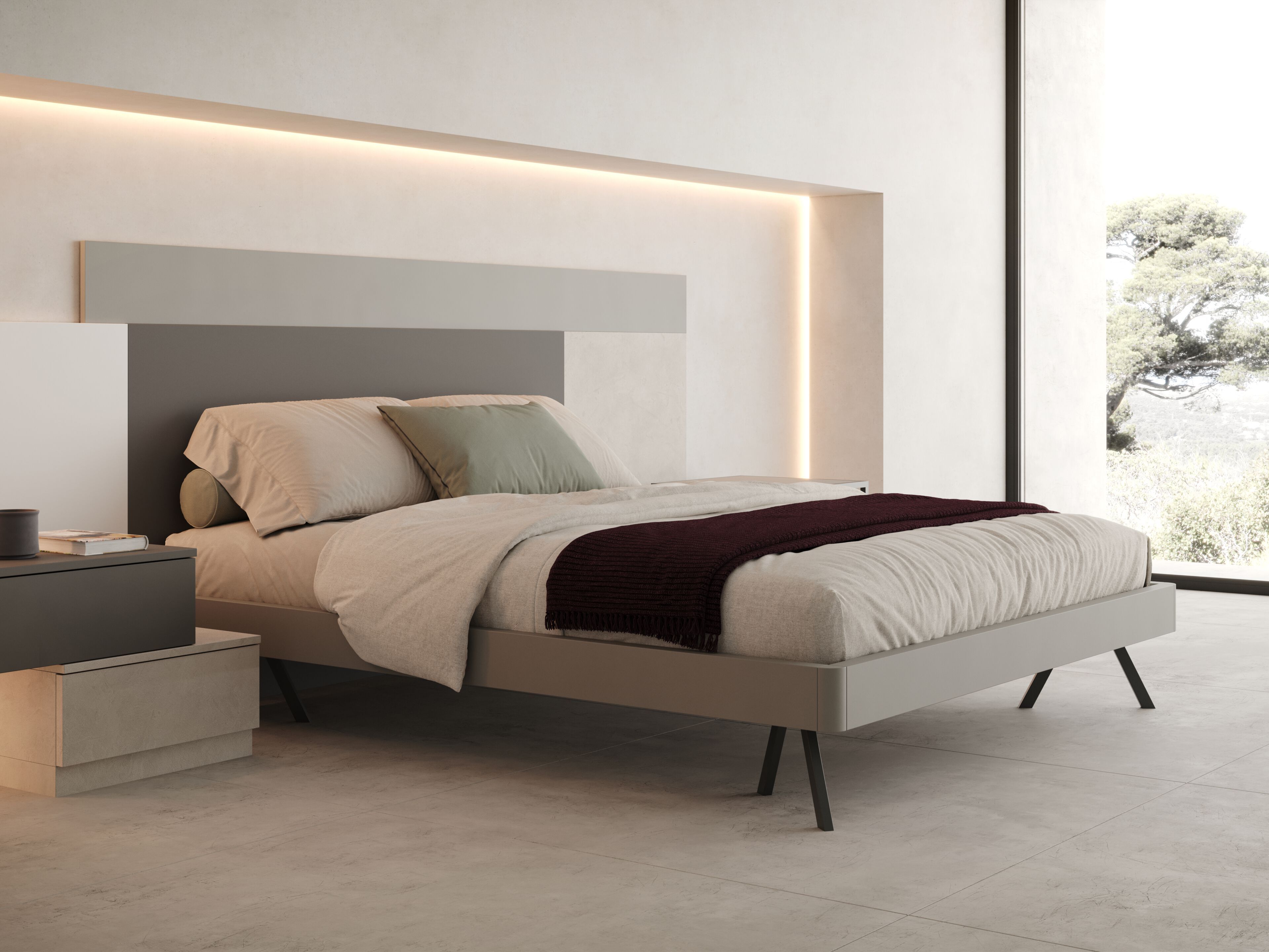 Деревянная кровать для хранения Giessegi VELVET ARCH-00088642