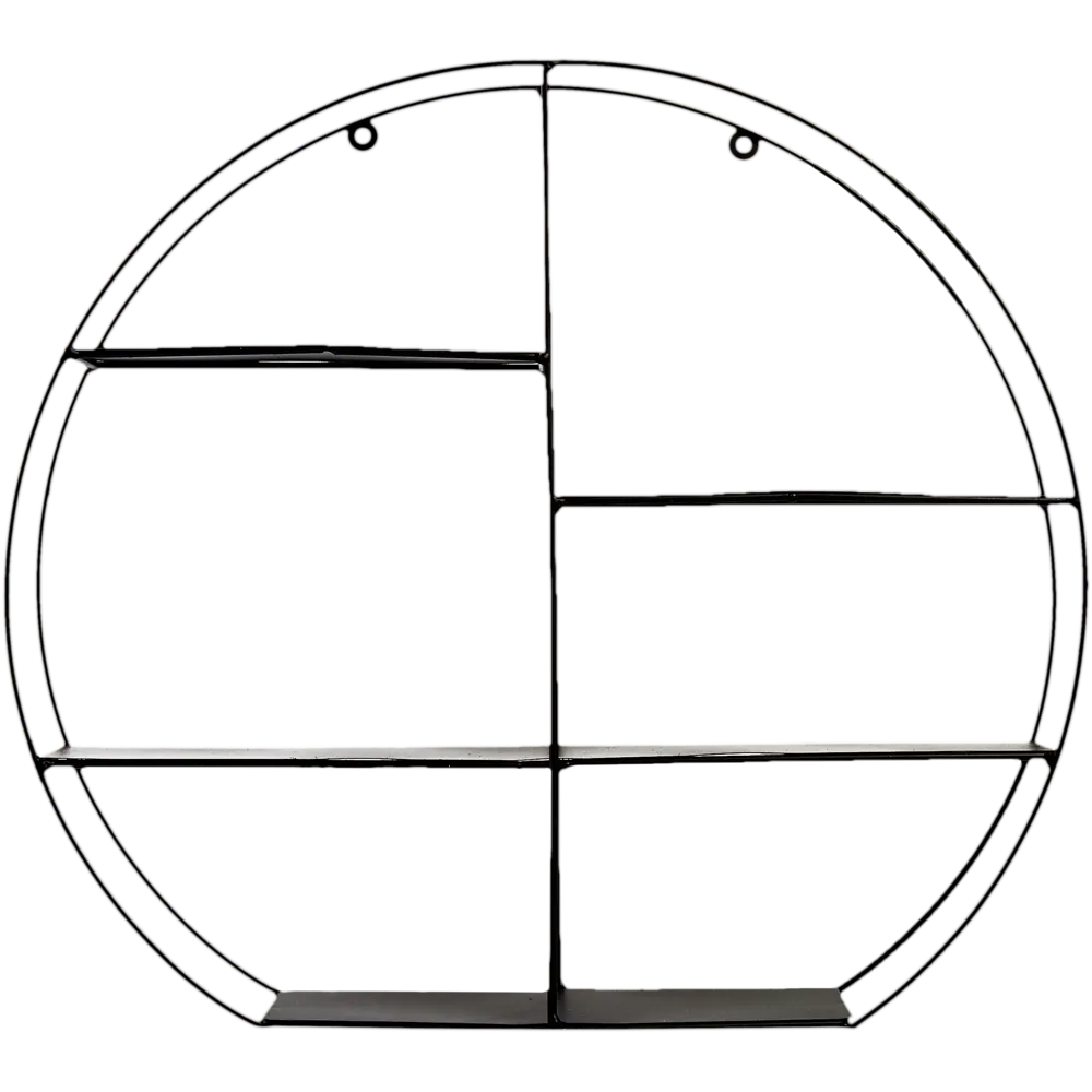 Полка настенная 95x430x10 мм металл цвет чёрный Atmosphera STLM-2131985 - Вид №2