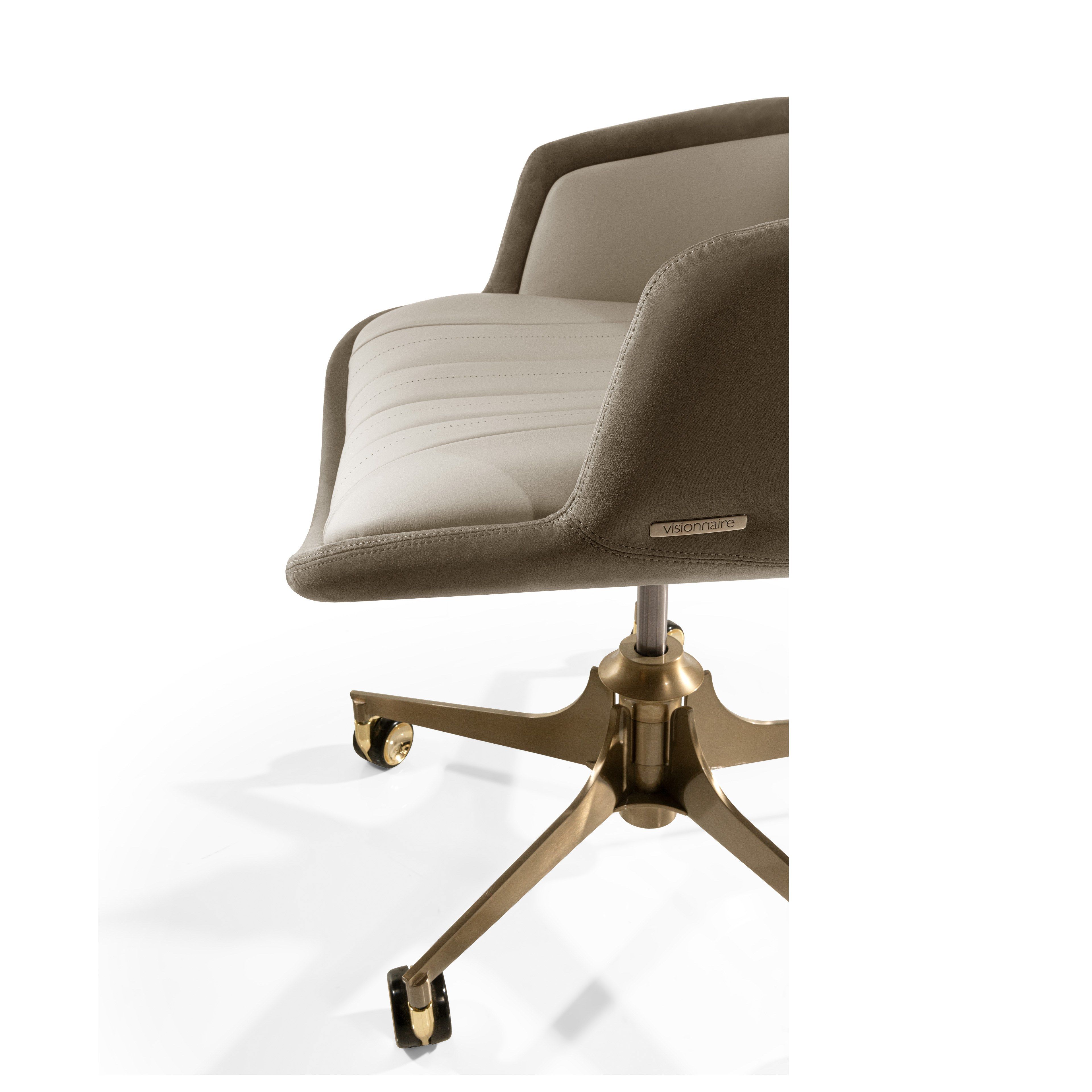 5-спицевое кожаное вращающееся офисное кресло с подлокотниками Visionnaire Starlight ARCH-00074203 - Вид №1