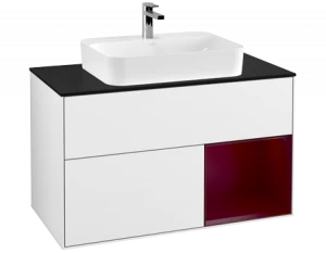 Villeroy&Boch Тумба под раковину Прямоугольная версия F372HBGF Finion Glossy White Lacquer