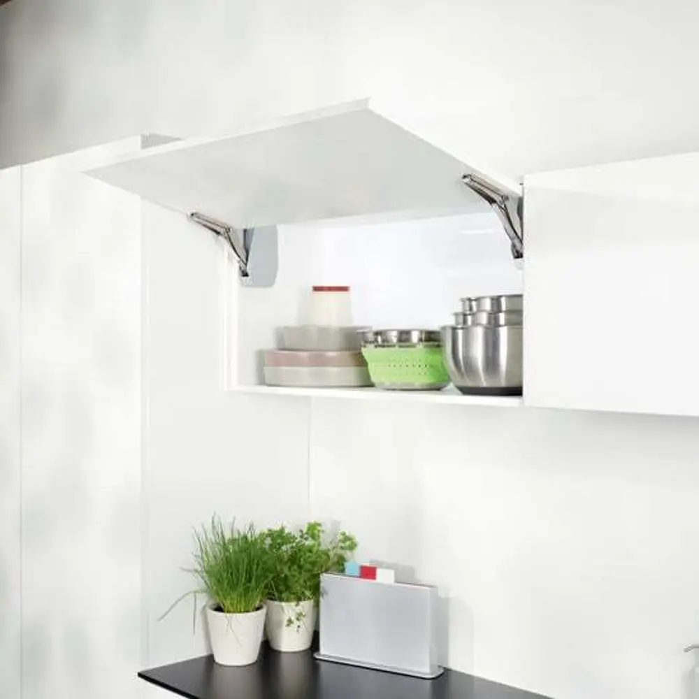 Механизм подъемный Free Flap Mini C нагрузка до 11 кг нержавеющая сталь KESSEBOHMER STLM-2084901 - Вид №2