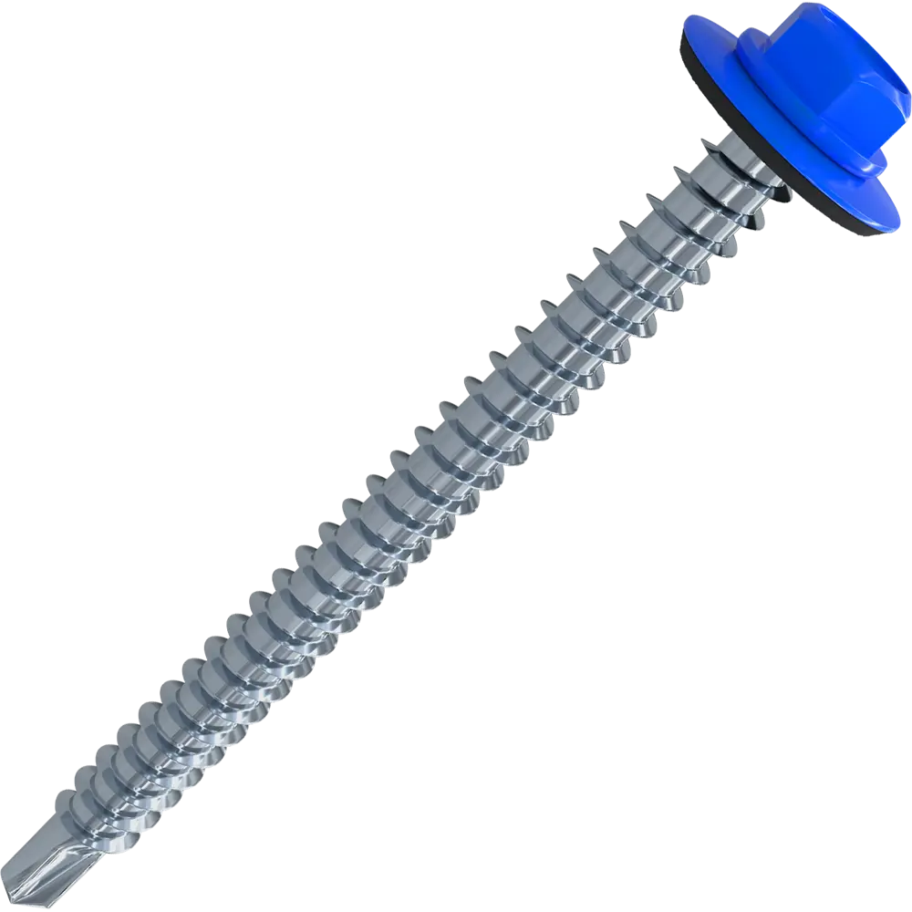 Кровельные саморезы STANDERS RAL5005 сверлоконечные синие 4.8x51, на вес (около 160 шт./кг) 82182096 STLM-2097243 