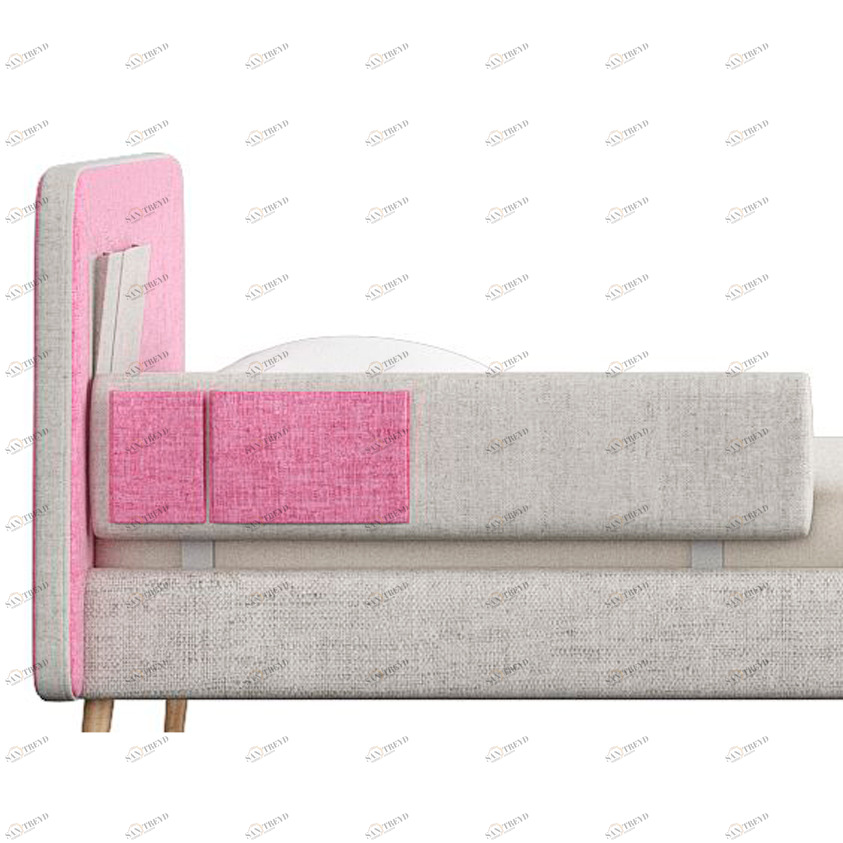 Защитный бортик для кровати Soft бежевый, розовый ELLIPSE ELLIPSE SOFT 351719 Бежевый;розовый Santreyd 