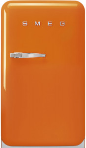 FAB10ROR5 Холодильник / отдельностоящий однодверный холодильник, стиль 50-х годов, 54,5 см, оранжевый, петли справа SMEG