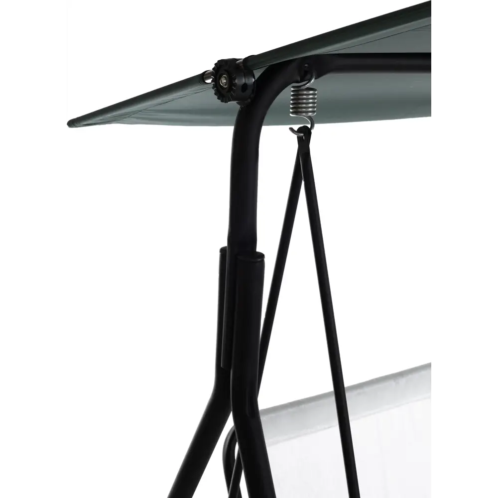 Качели садовые 2-х местные (до 160 кг) зеленый/ бежевый/ красный Santreyd STLM-2041904 - Вид №2