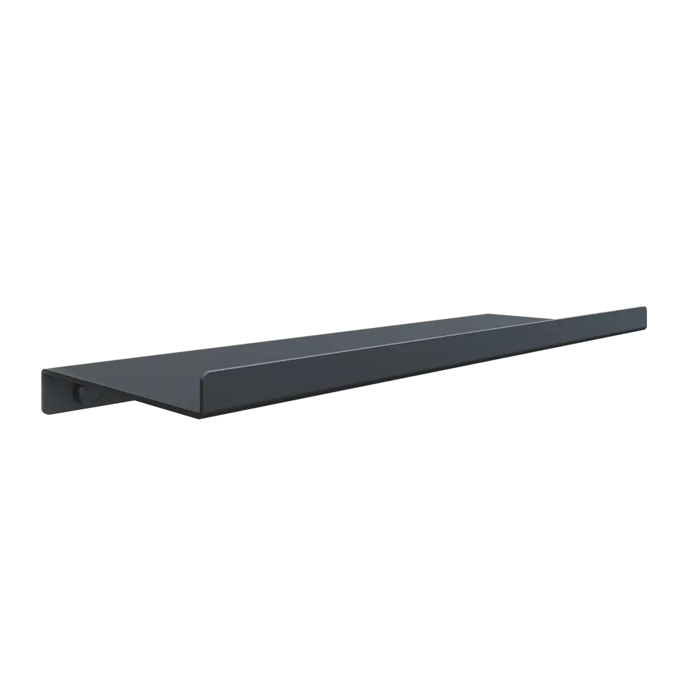 Полка настенная 33x12 см со скрытым креплением металл цвет черный 89390779 STLM-2172986 Santreyd  - Вид №3