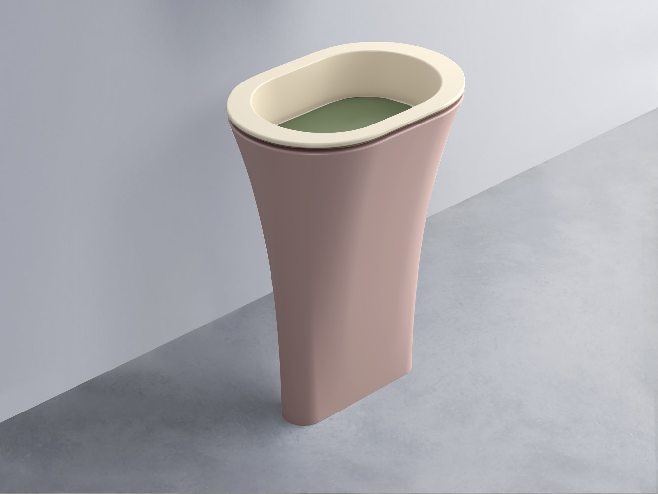AMLA65-LN+AMPILO-AG+AMCOLO-CP Раковина Amedeo Ovale отдельностоящая cielo Enjoy + Amedeo Ceramica Cielo