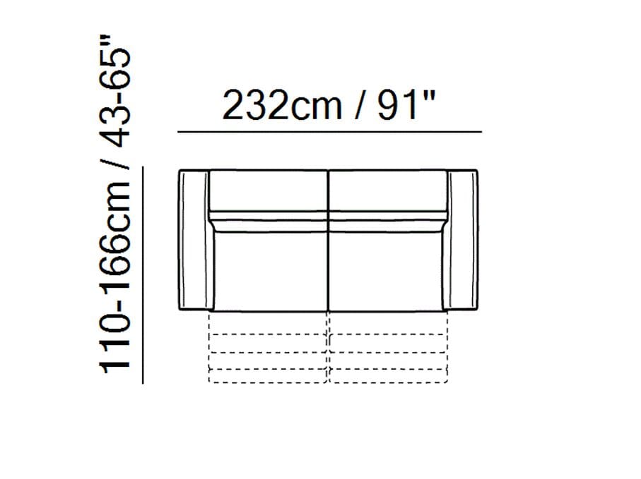 Кожаный диван с откидной спинкой Natuzzi Italia Fidelio ARCH-00014421 - Вид №4