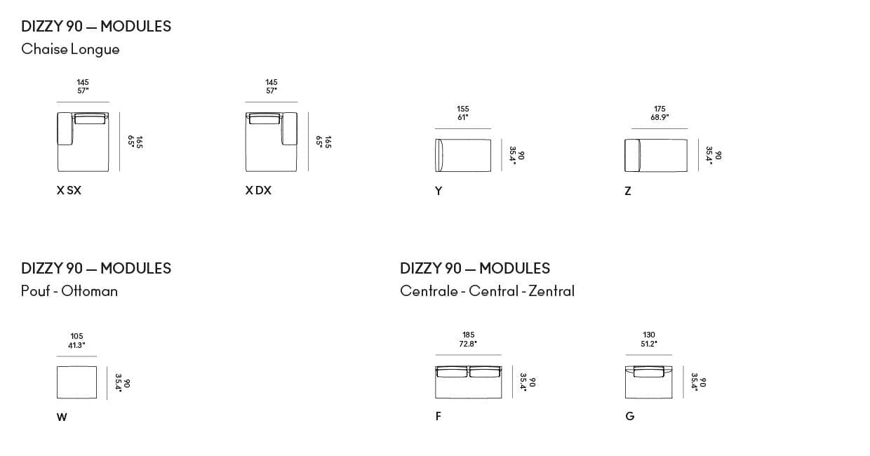 Секционный кожаный диван Casamania & Horm Dizzy ARCH-00010101 - Вид №6
