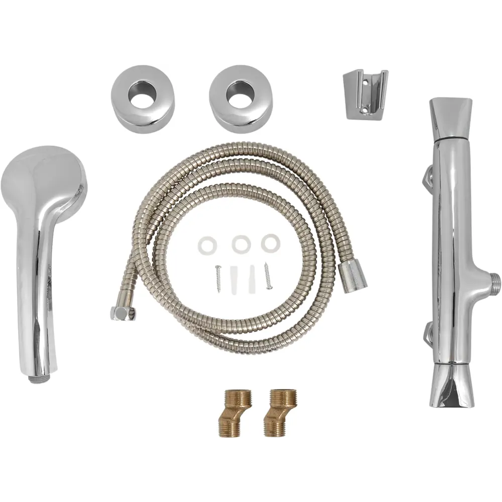 Смеситель для душа Orange Lotos двухвентильный цвет хром STLM-2201853 - Вид №6