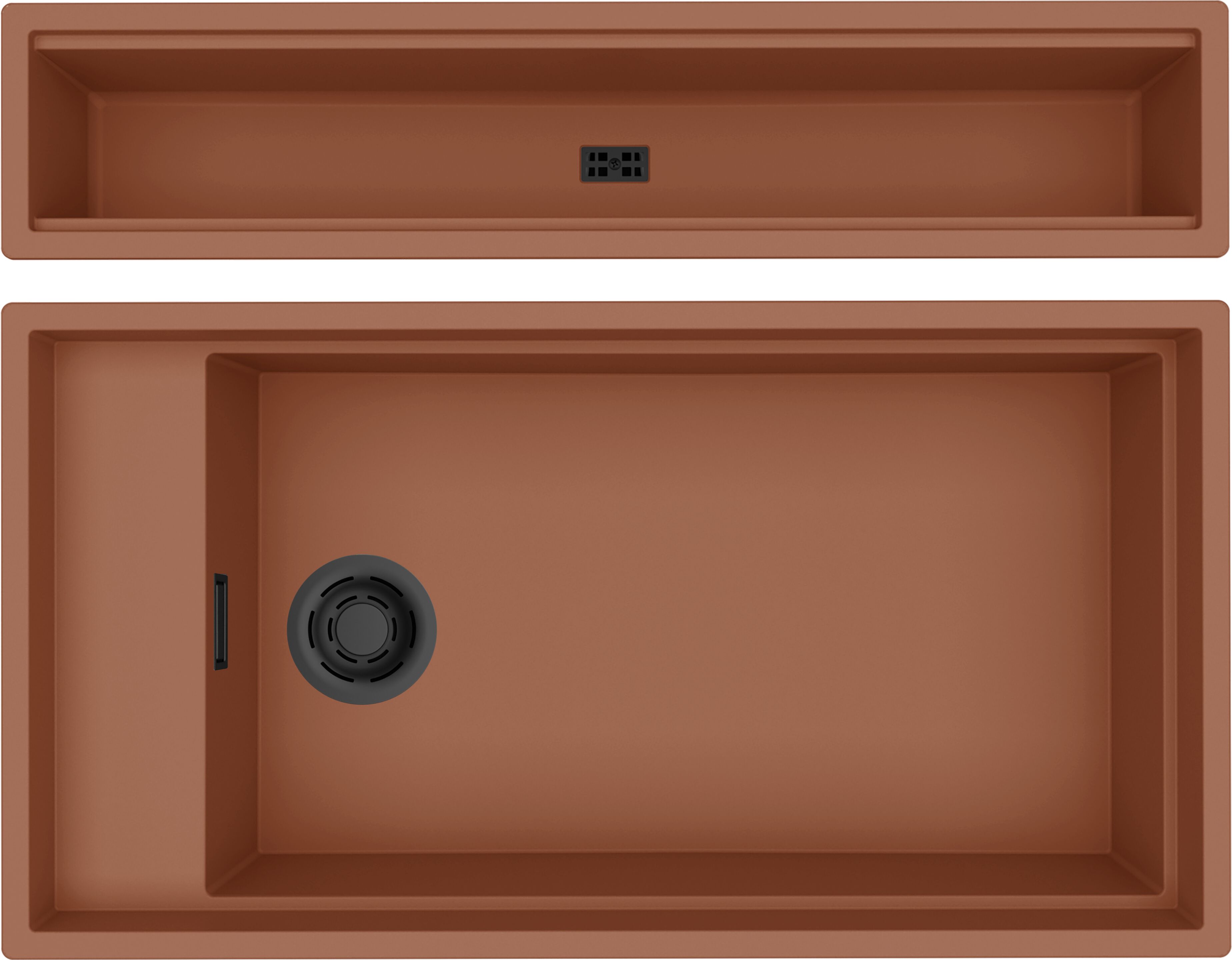 Раковина с одной чашей в Кератеке Elleci элитная кухня ARCH-00022898 - Вид №7