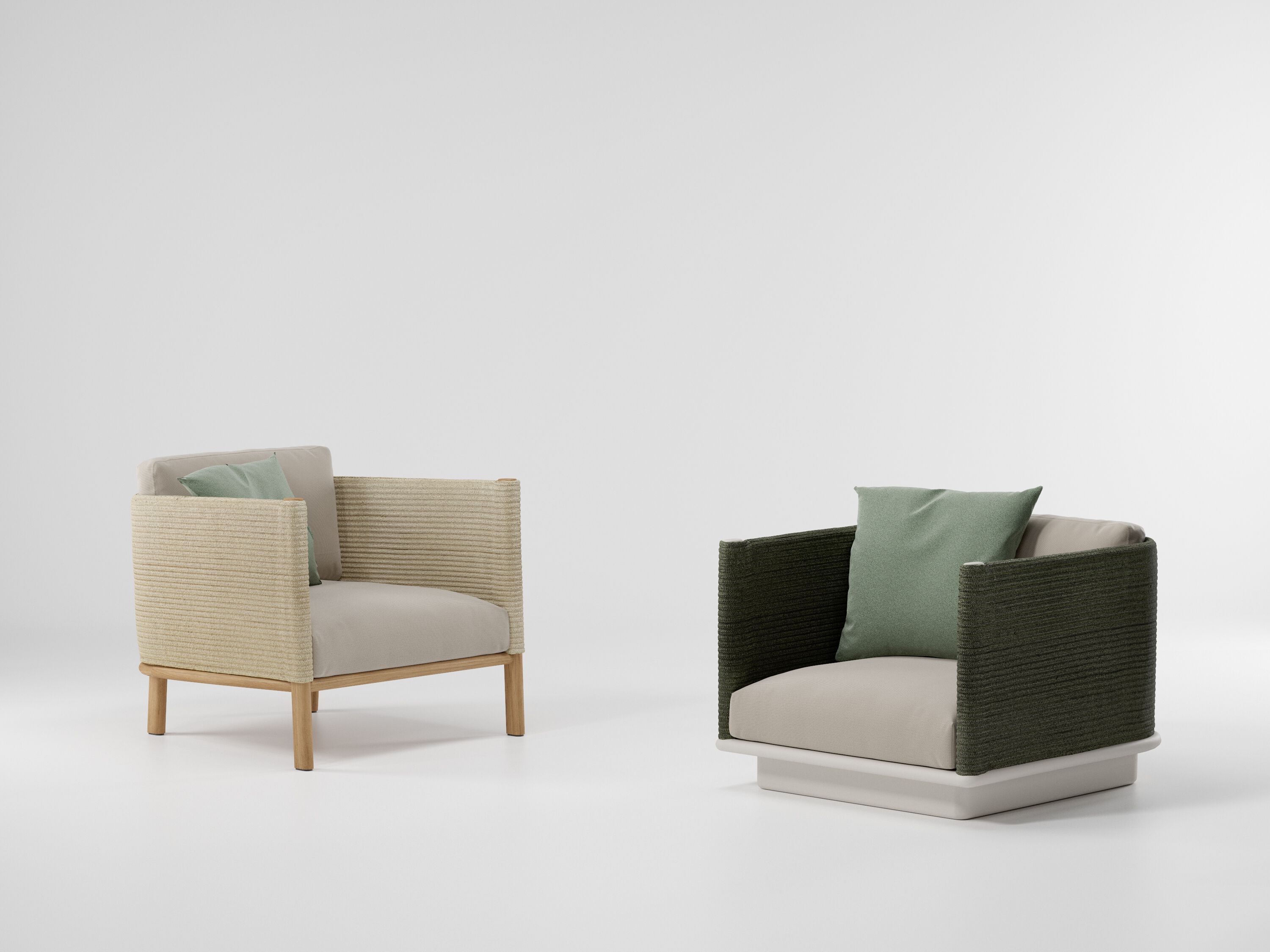 Тканевое садовое кресло с подлокотниками Kettal Джиро ARCH-00069620 - Вид №2