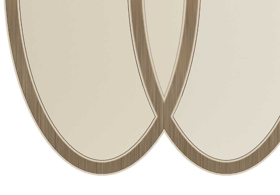 Овальное деревянное зеркало с рамой стены Stylish Club коктейль ARCH-00010300