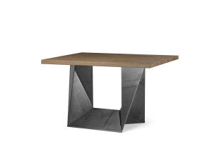 Раздвижной стол из стали и дерева