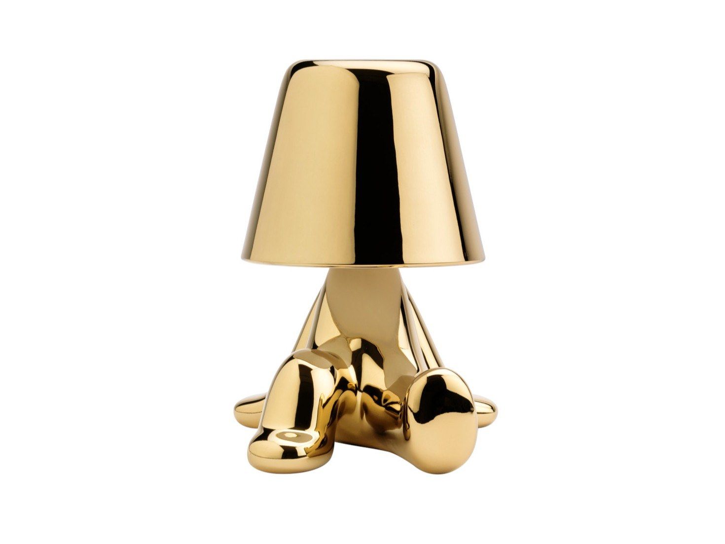 ABS батарея приведенная в действие светодиодная настольная лампа Qeeboo Golden Brothers ARCH-00105768