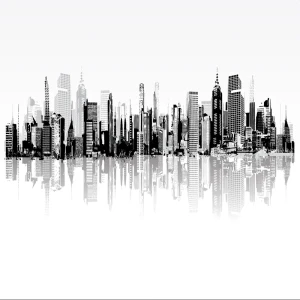 Фотообои флизелиновые «Город» 200х200 см