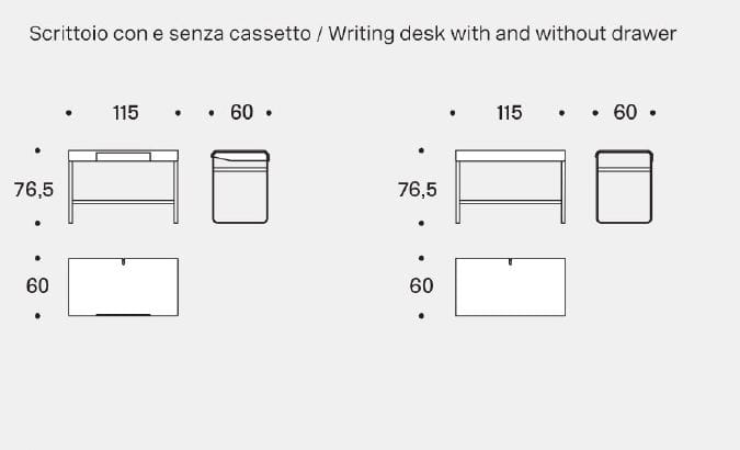 МДФ письменный стол Saba Italia ALPHABET ARCH-00132358 - Вид №10