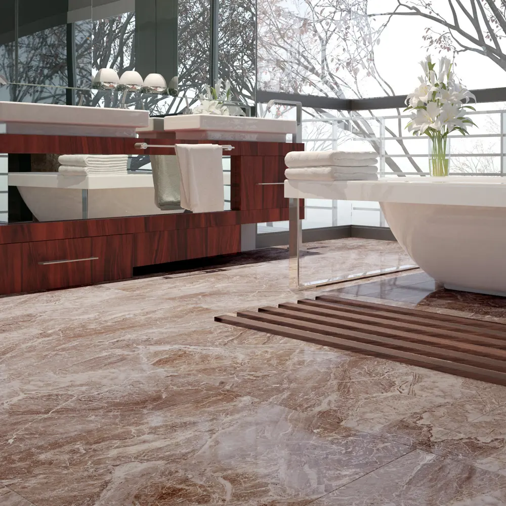 Керамогранит Damascata цвет коричневый 59.5Х59.5 см 1,06 м² Golden Tile STLM-2092904