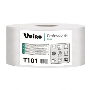 Т101 Veiro Туалетная бумага в рулонах Veiro Professional Basic Т101 Q1 6 рулонов по 450 м