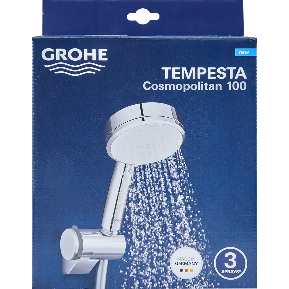 Набор для душа Grohe Tempesta с регулируемым держателем 3 режима цвет хром Tempesta Cosmopolitan STLM-2076142 - Вид №6