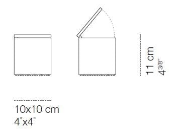 Светодиодная настольная лампа с батарейным питанием Cini&Nils Cuboluce ARCH-00137097 - Вид №14