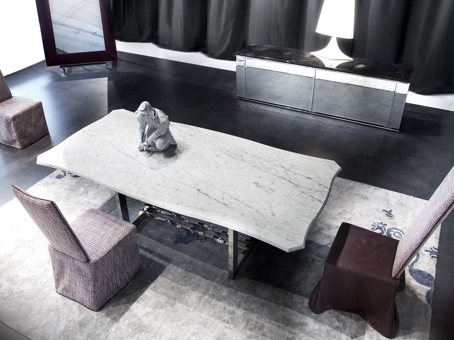 Мраморный прямоугольный стол для гостиной ERBA ITALIA ROCKCOCÒ ARCH-00054068