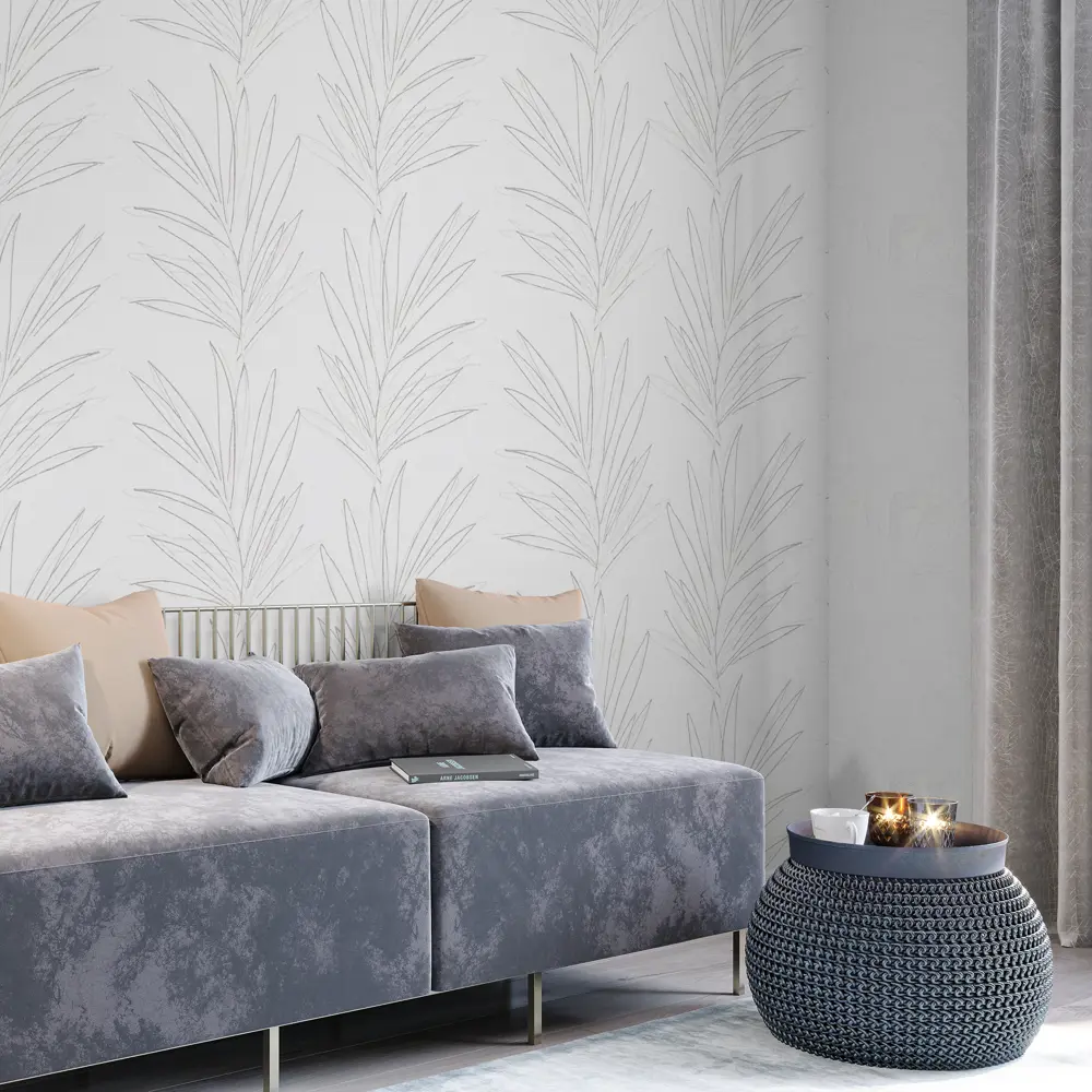 Обои флизелиновые Palitra Life Ipanema белые 1.06 м PL72066-12 STLM-2093872 - Вид №2