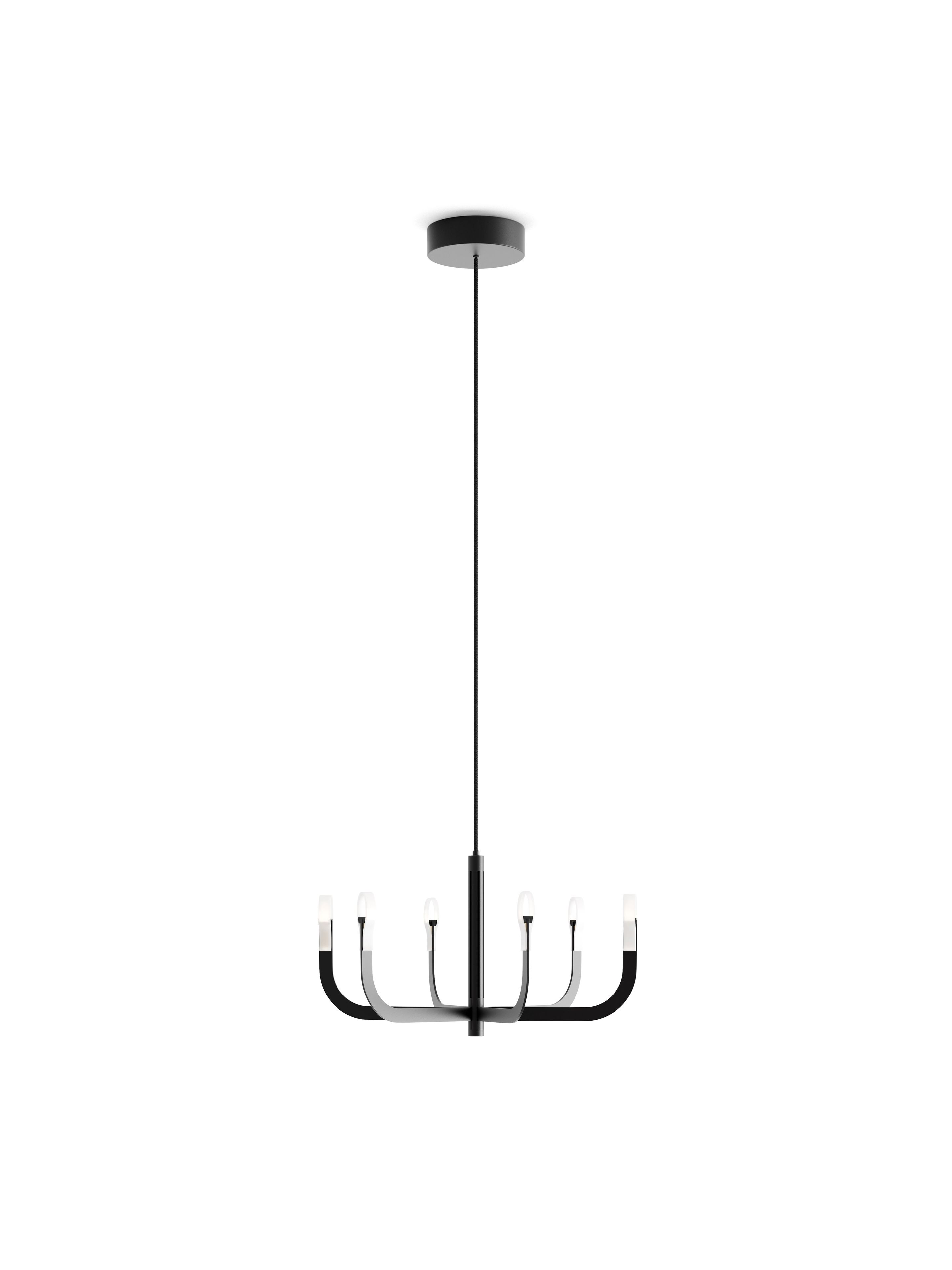 Алюминиевая светодиодная люстра LUCEPLAN J-US ARCH-00019612 - Вид №2