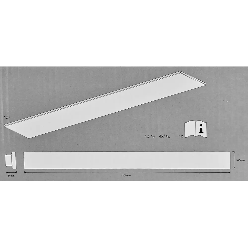 Безрамный накладной светильник WiFi 35 Вт IP20, 120X10 мм, 2500 Лм LEDVANCE STLM-2151785 - Вид №18