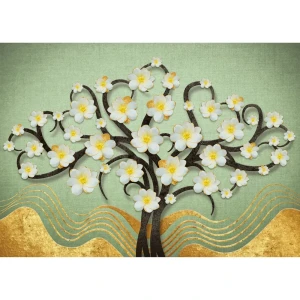 Картина на холсте Постер-лайн Цветущее дерево 50x70 см
