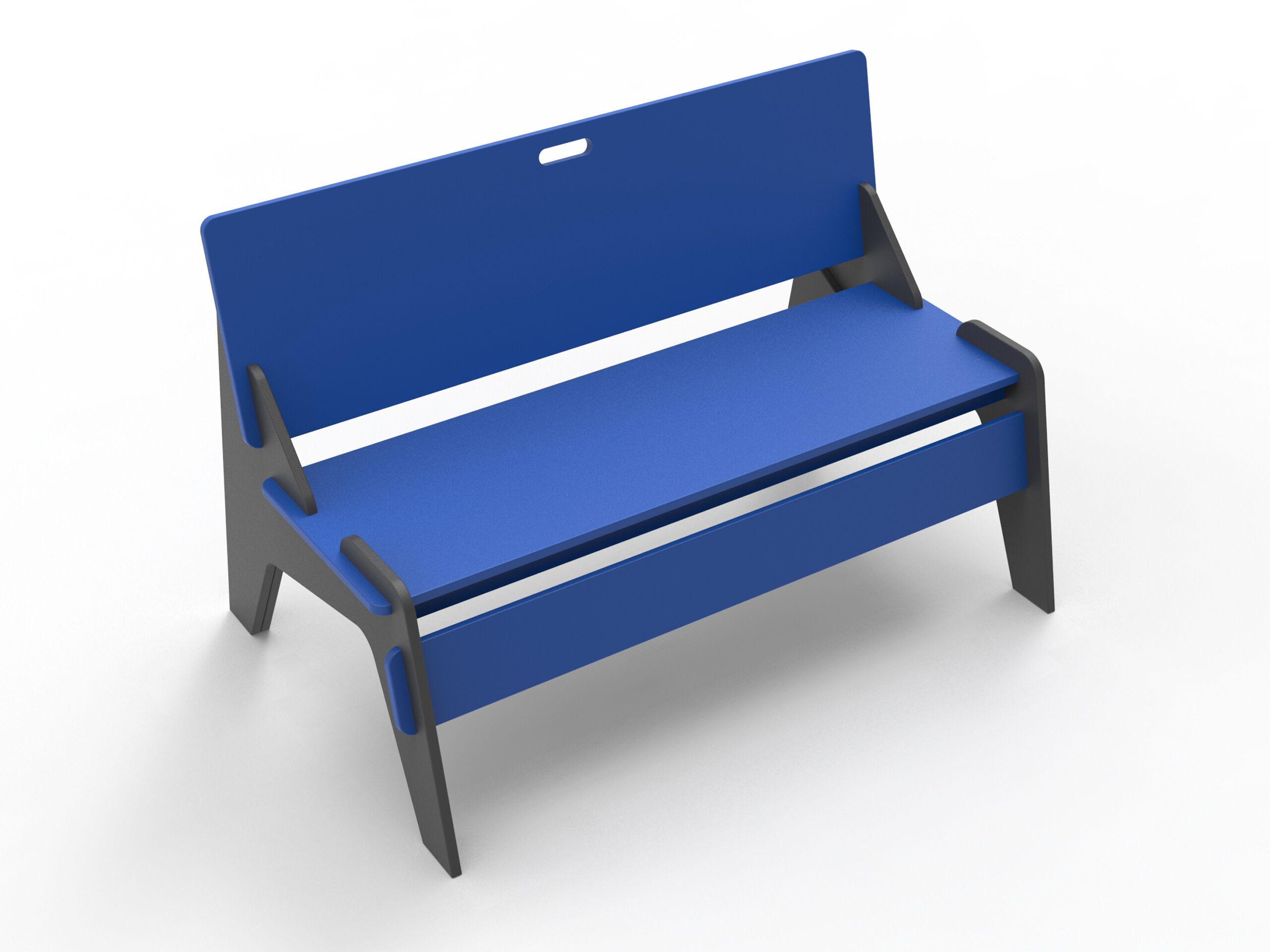 Скамейка из полиэтилена со спинкой Donye Beat ARCH-00117272 - Вид №2