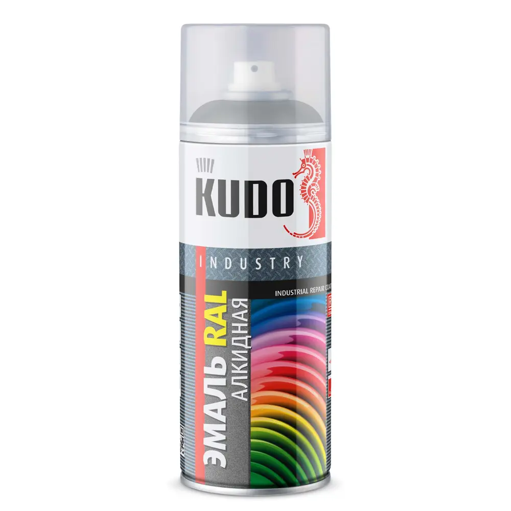 Эмаль аэрозольная универсальная KUDO глянцевая цвет белый алюминий 520 мл STLM-2134469