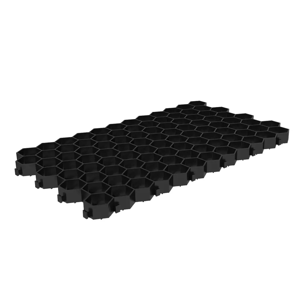 Решетка газонная Geolia 70x40x3.2 см полипропилен черный 150 шт STLM-2005248
