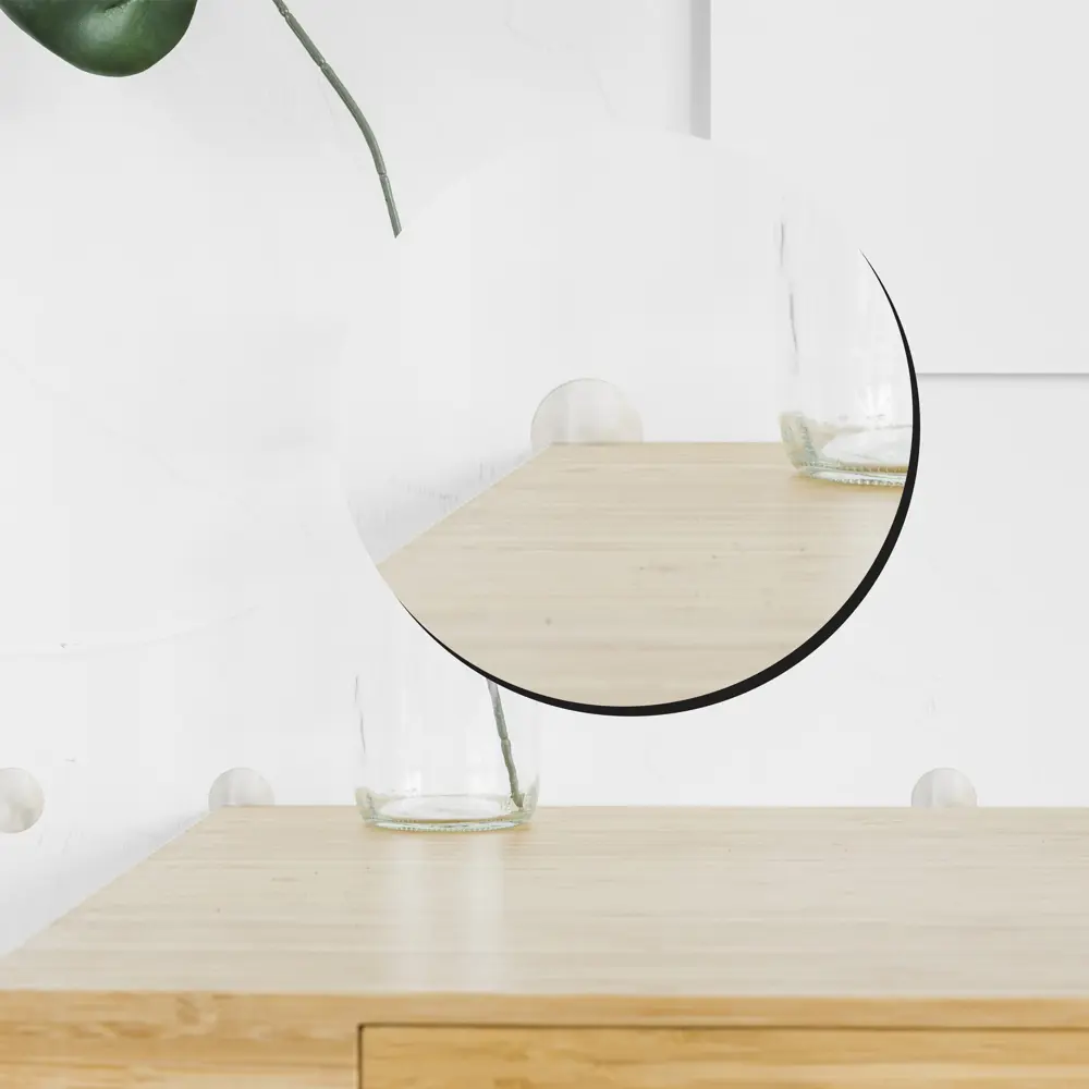 Накладки на мебельные ножки 33 мм круглые ПВХ цвет белый 4 шт DILWIS STLM-2202784 - Вид №2