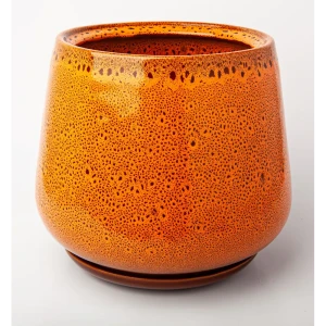 Горшок цветочный Gonchar Скарлет №1 Люкс ø28 h31 v19 л керамика рыжий