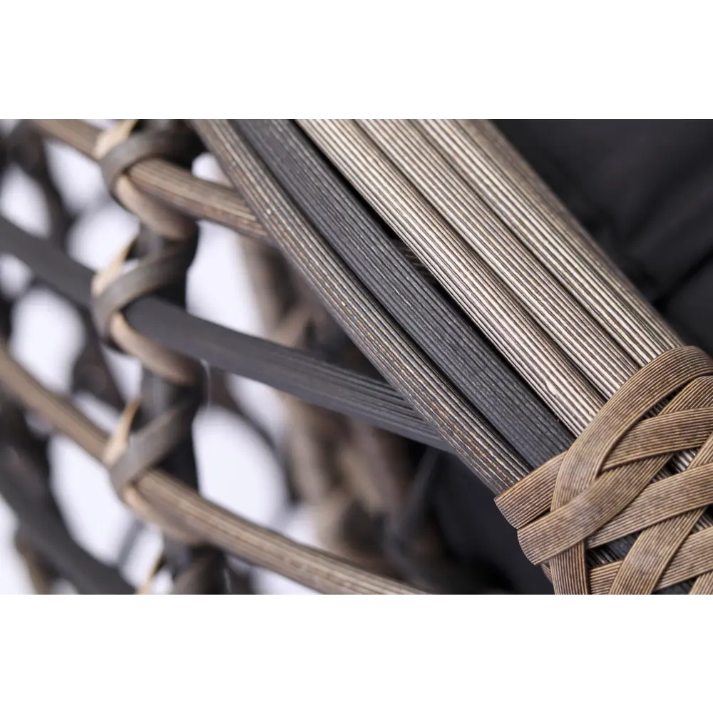 Диван садовый Niko 190x85x82 см искусственный ротанг темно-коричневый Santreyd STLM-2096317 - Вид №9