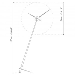 072360 Напольные часы T графит-орех Nomon Pisa