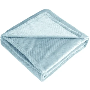 Плед Alaro 180x200 см велсофт цвет голубой