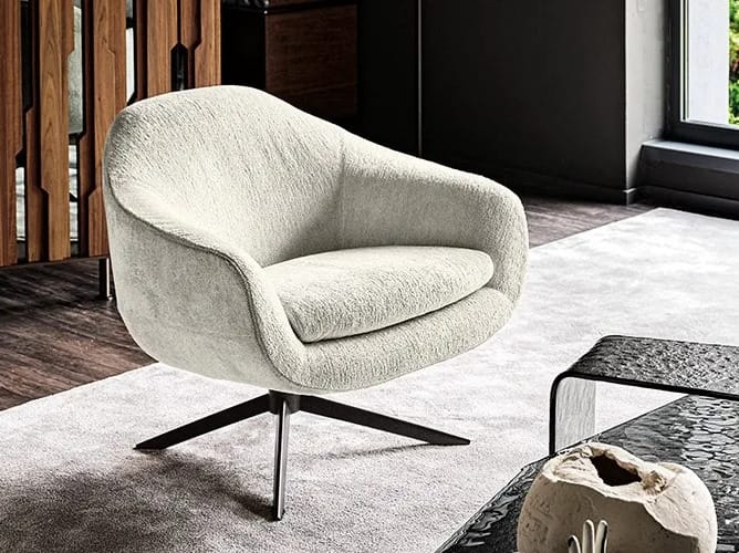 Вращающееся кресло с подлокотниками Arketipo крупным планом ARCH-00072893 - Вид №2