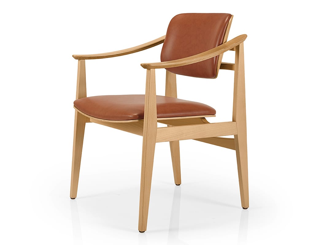 Кожаный стул с подлокотниками More Contract Shanna ARCH-00119030