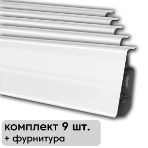 91354181 Плинтус напольный Scandy ПВХ 2100x26x71.5 см Белый Глянец (комплект) STLM-1432651