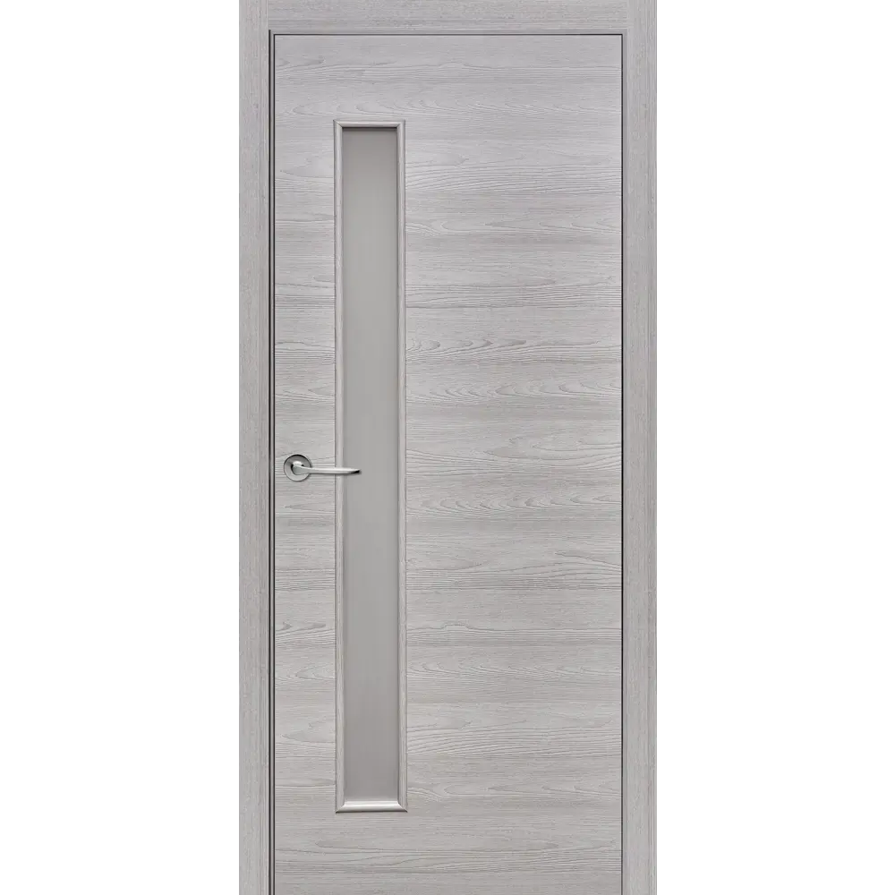 Комплект двери остекленная 80x200 см Hardflex цвет ясень серый с добором 150 мм ПРИНЦИП STLM-2175642