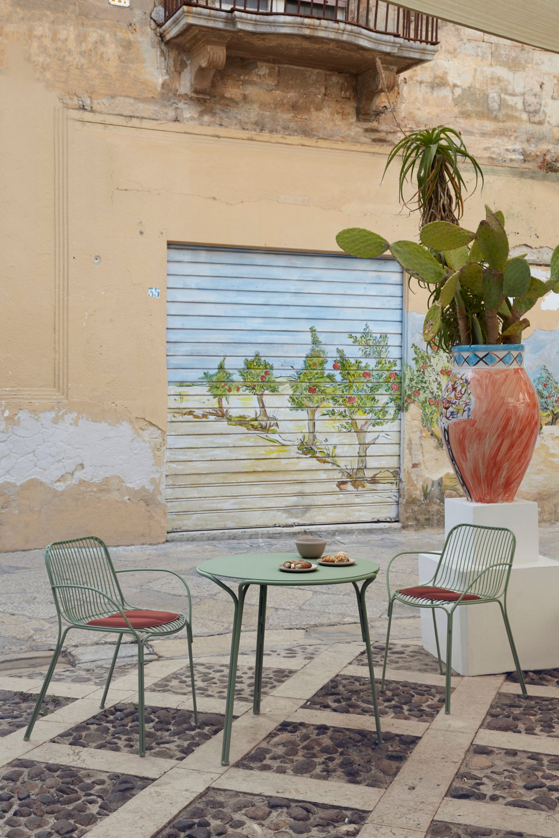 Стул для сада из оцинкованной стали с подлокотниками Kartell Hiray ARCH-00064814 - Вид №39